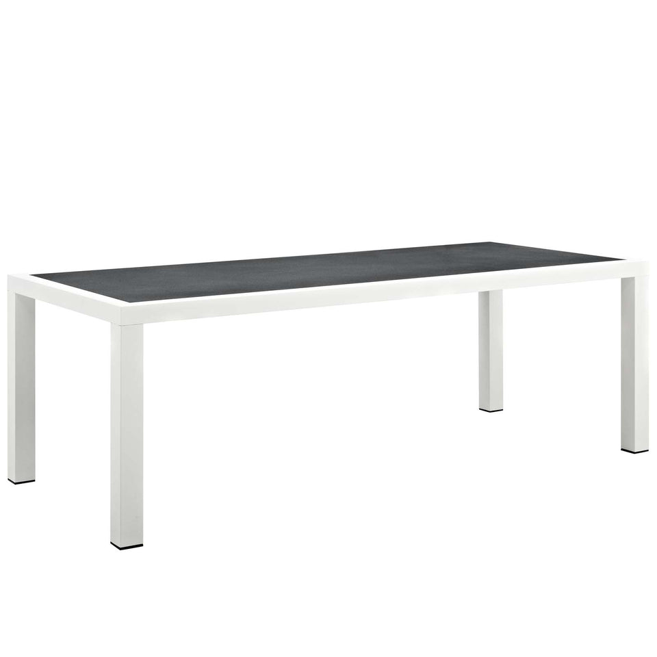 Stance 7 Piece Outdoor Patio Aluminum Dining Set.