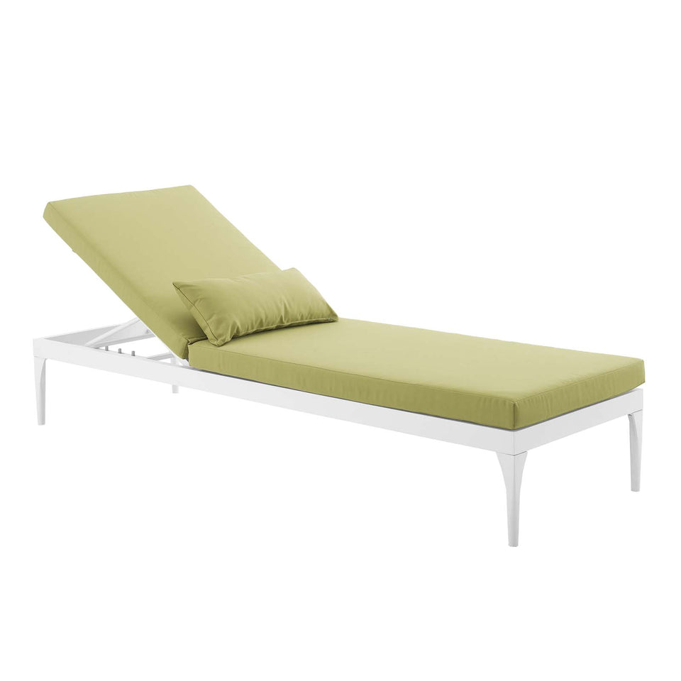 Perspective Cushion Outdoor Patio Chaise Lounge Chair.