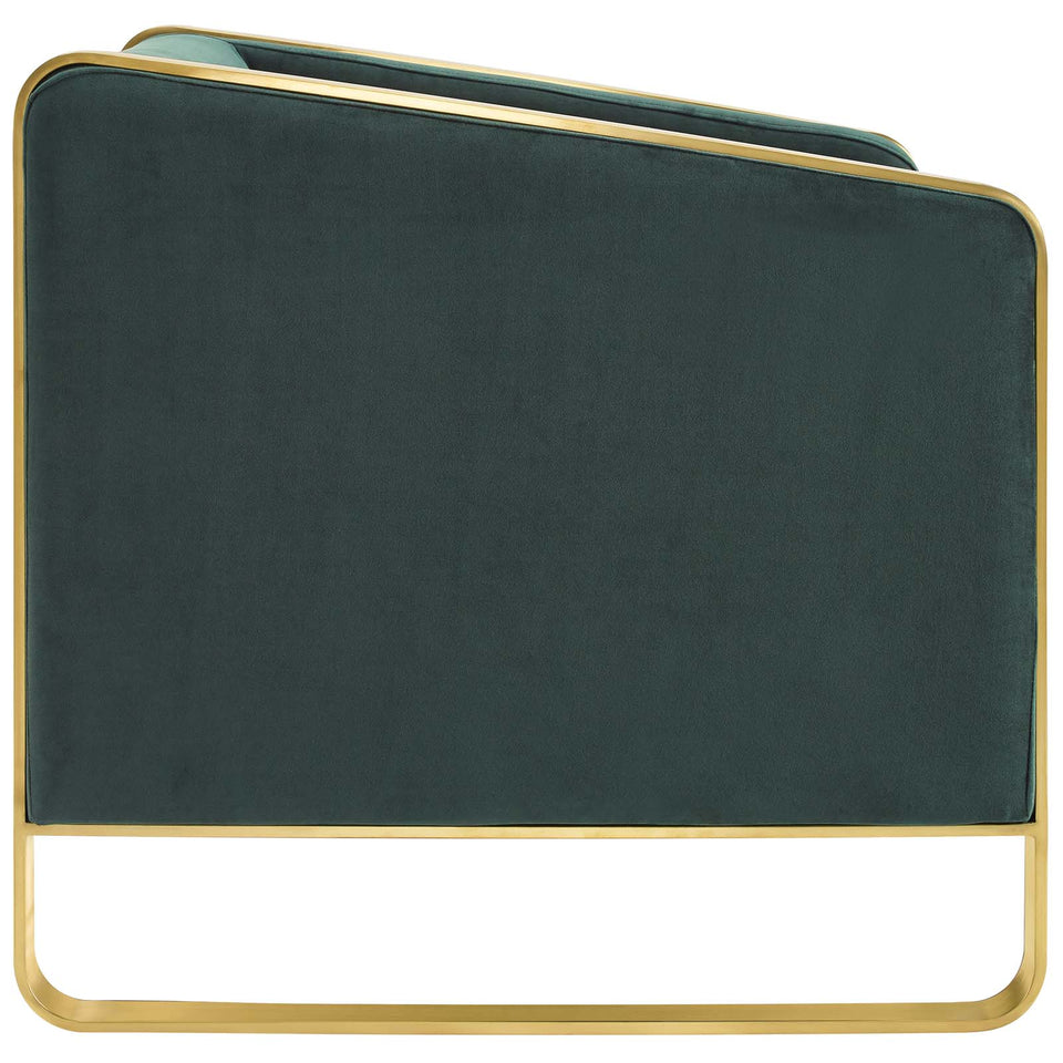 Visualize Accent Club Lounge Performance Velvet Armchair.