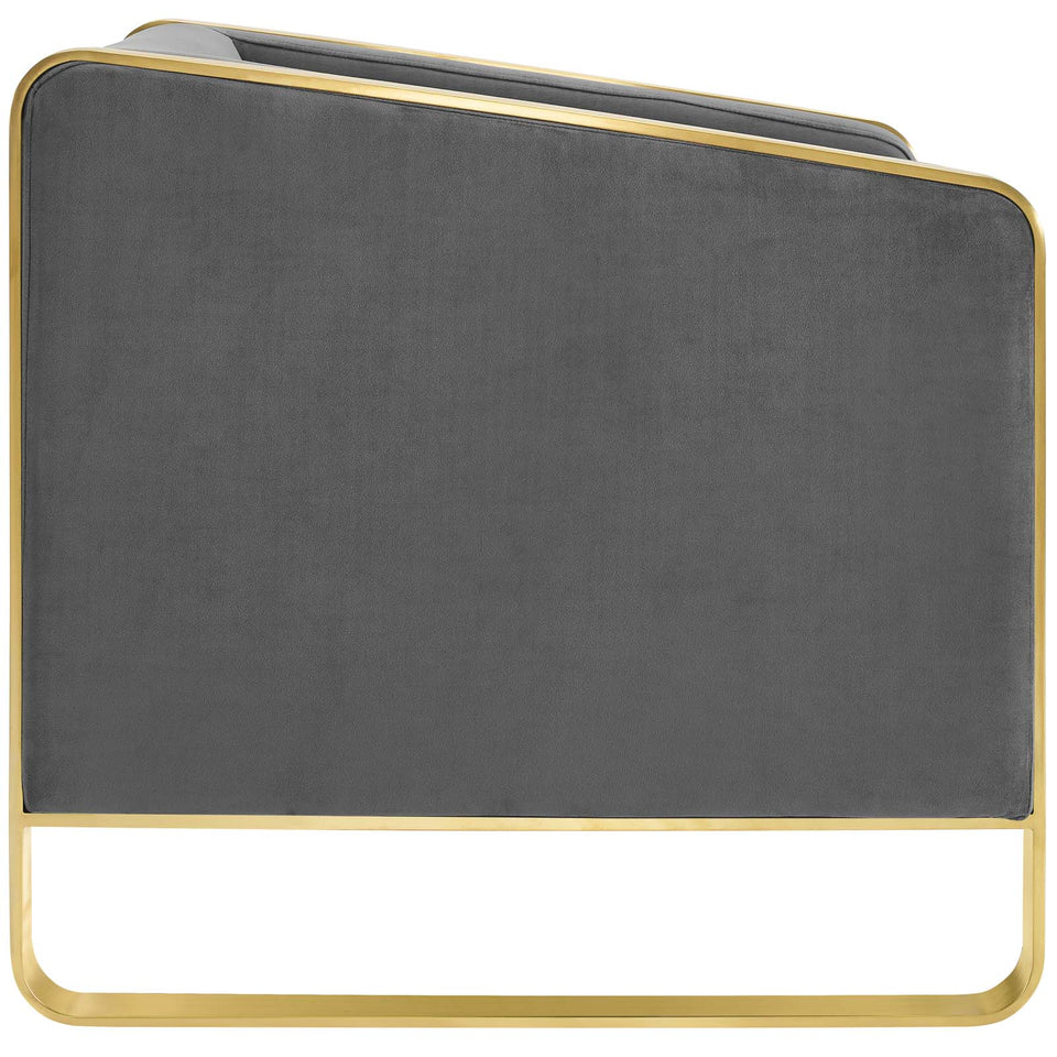 Visualize Accent Club Lounge Performance Velvet Armchair.