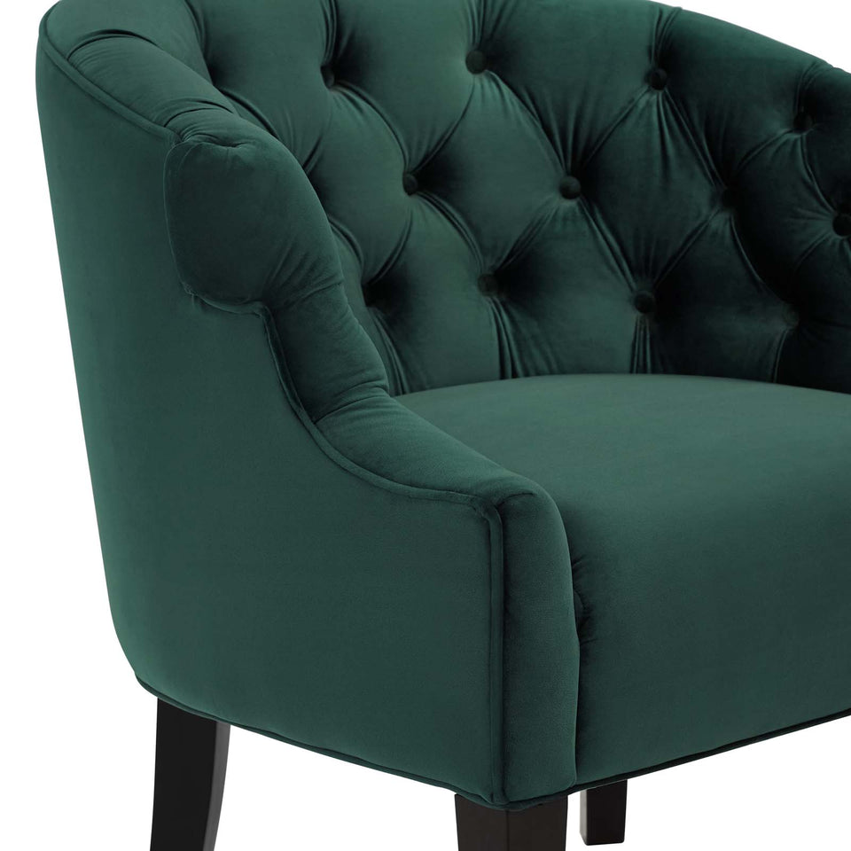 Precept Accent Performance Velvet Armchair.