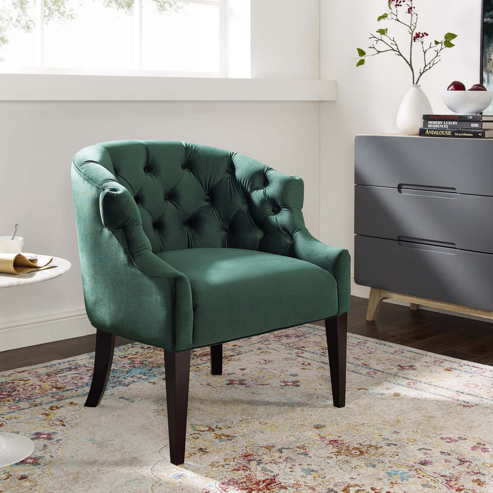 Precept Accent Performance Velvet Armchair.