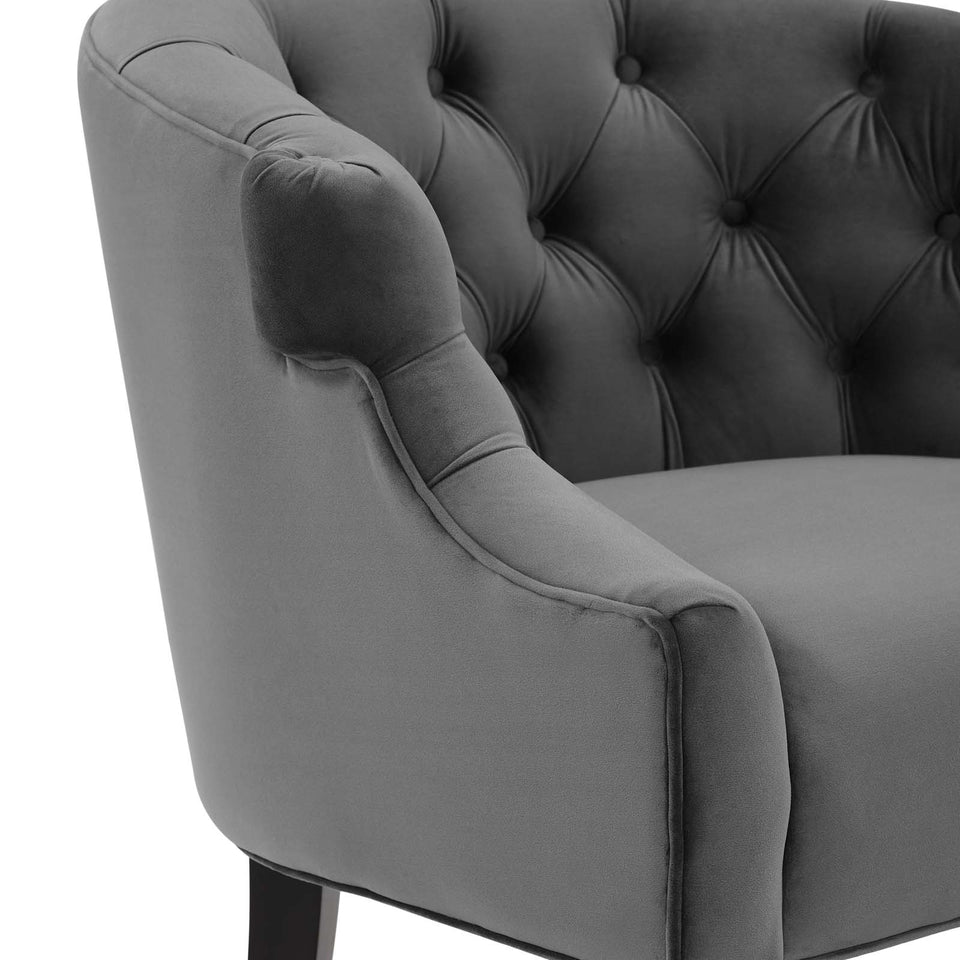 Precept Accent Performance Velvet Armchair.