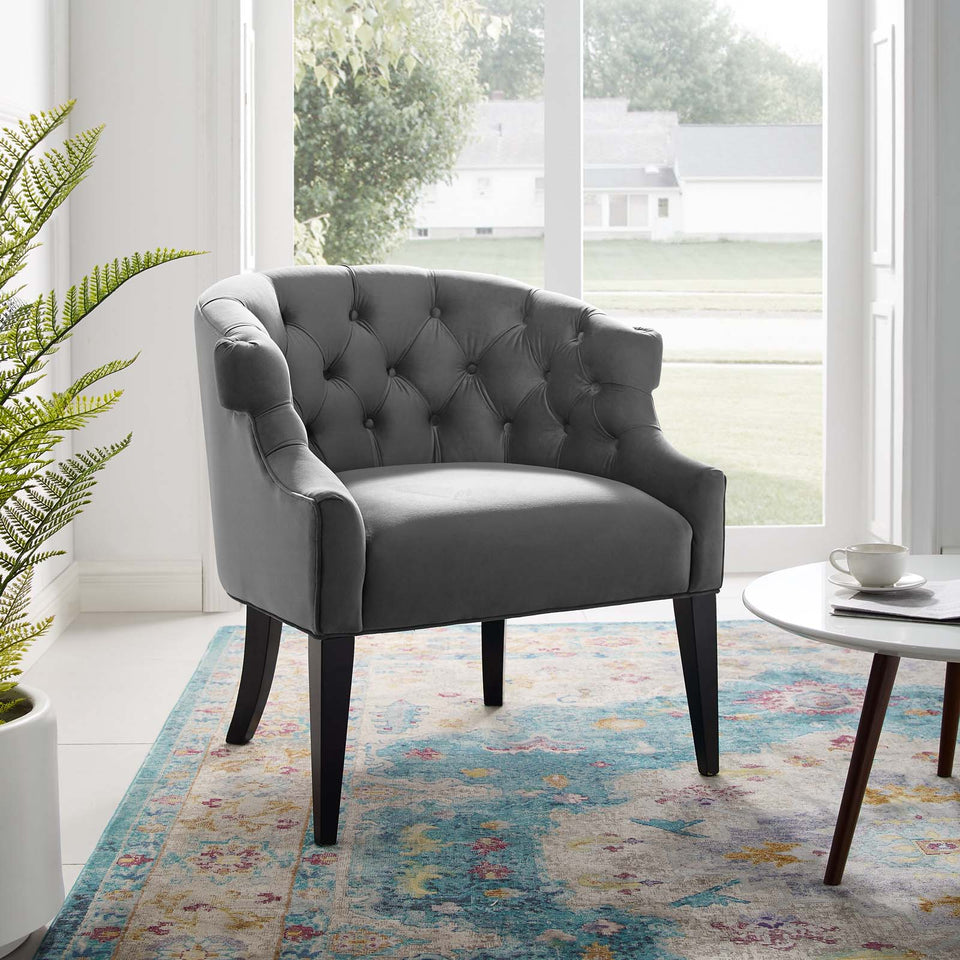 Precept Accent Performance Velvet Armchair.