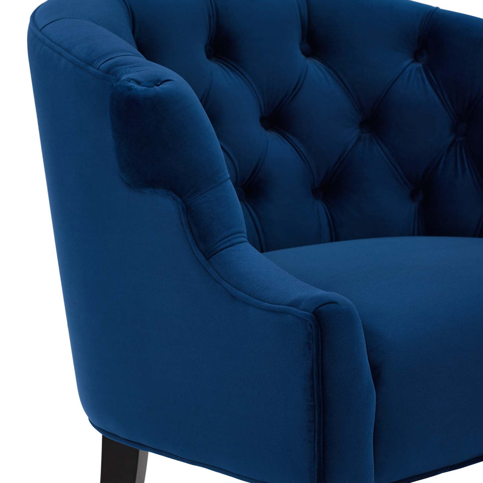 Precept Accent Performance Velvet Armchair.
