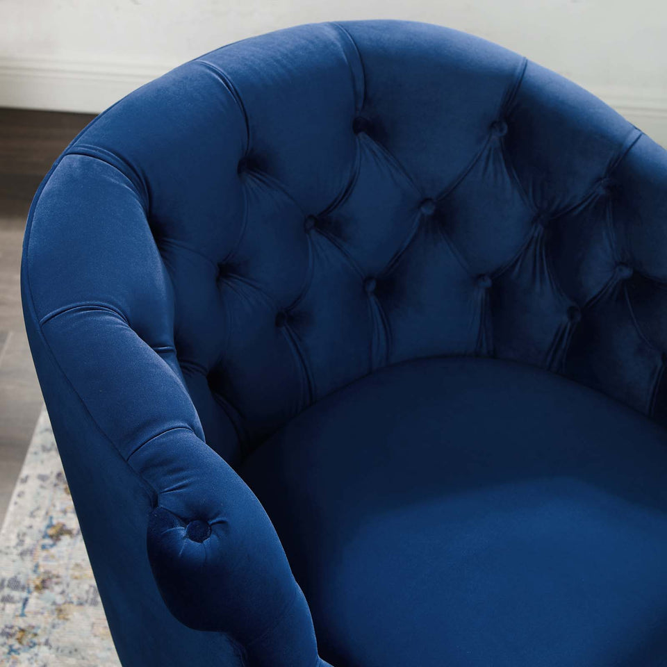 Precept Accent Performance Velvet Armchair.