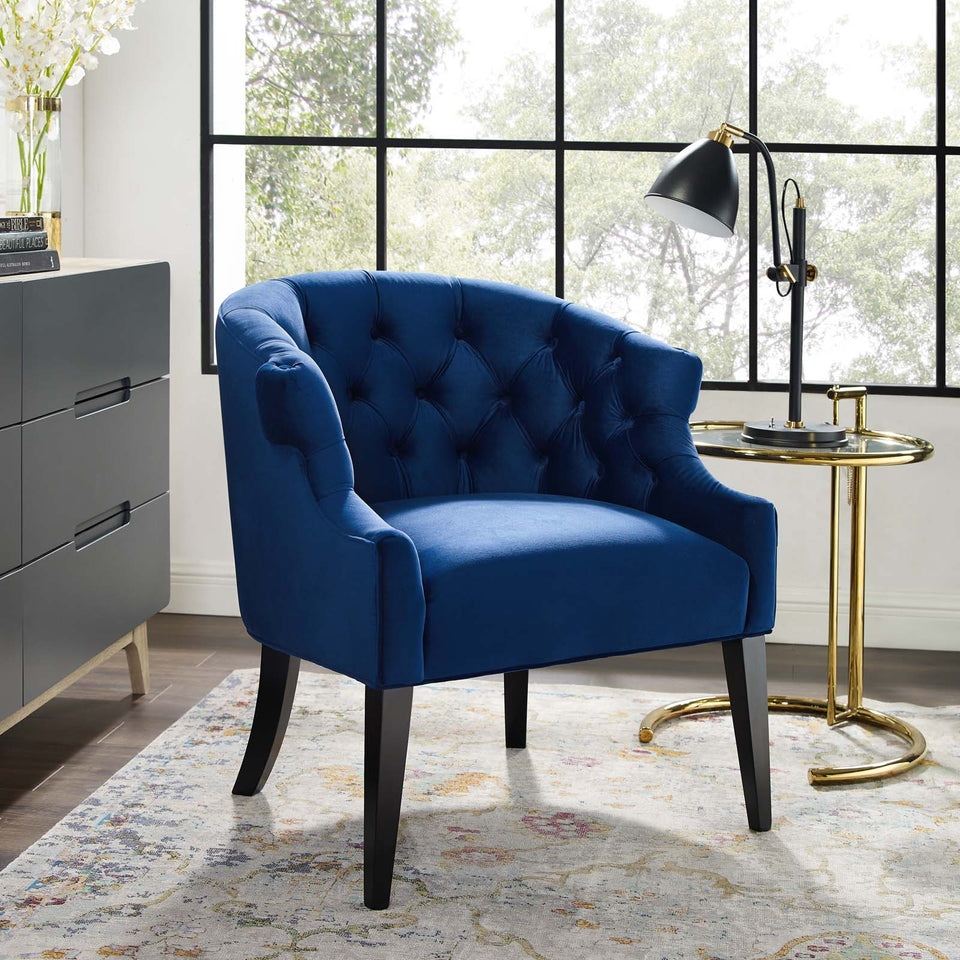 Precept Accent Performance Velvet Armchair.