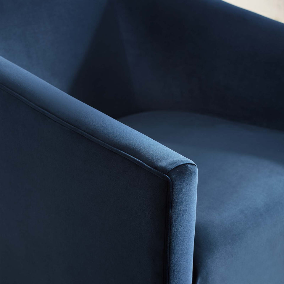 Twist Accent Lounge Performance Velvet Swivel Chair.