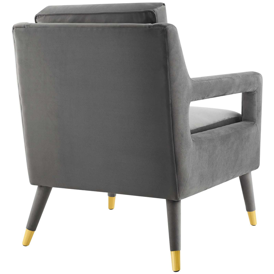Premise Accent Lounge Performance Velvet Armchair.