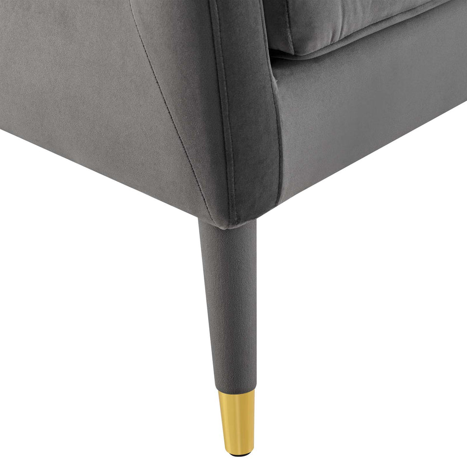 Premise Accent Lounge Performance Velvet Armchair.