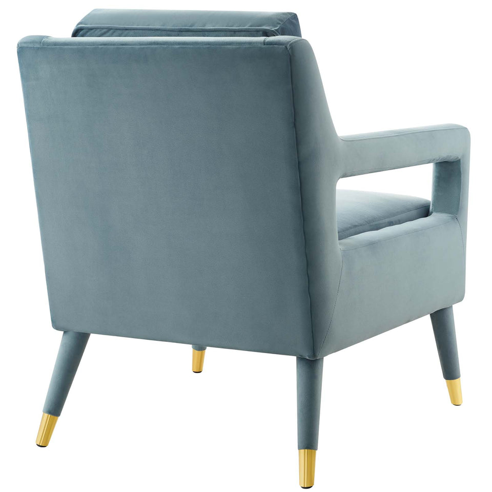 Premise Accent Lounge Performance Velvet Armchair.
