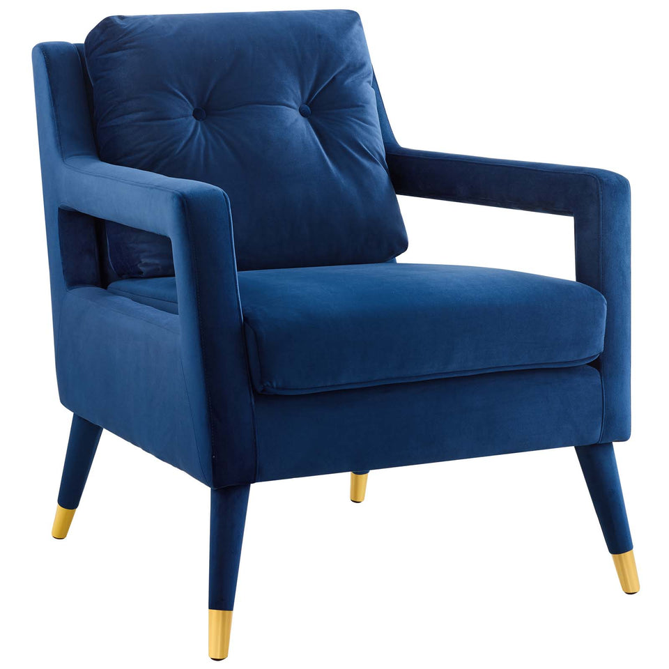 Premise Accent Lounge Performance Velvet Armchair.