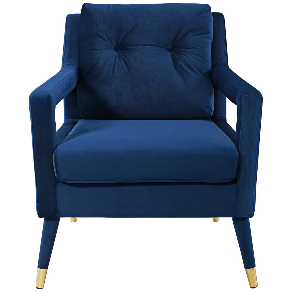 Premise Accent Lounge Performance Velvet Armchair.