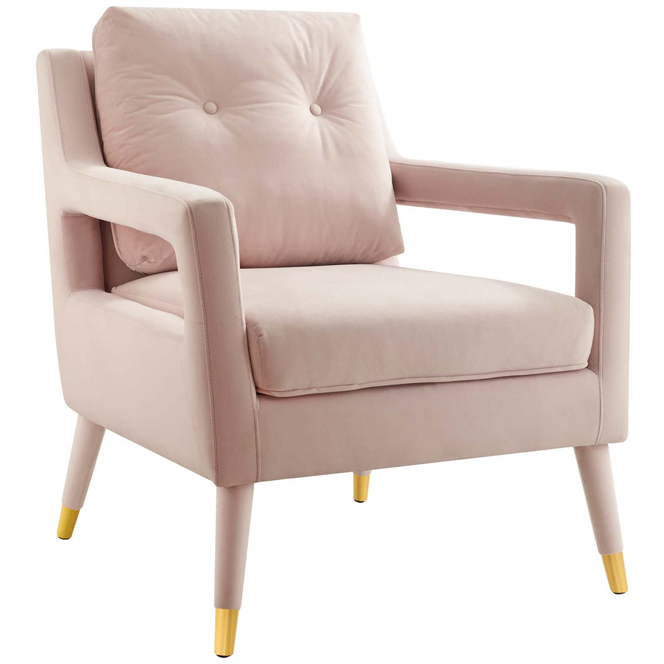Premise Accent Lounge Performance Velvet Armchair.