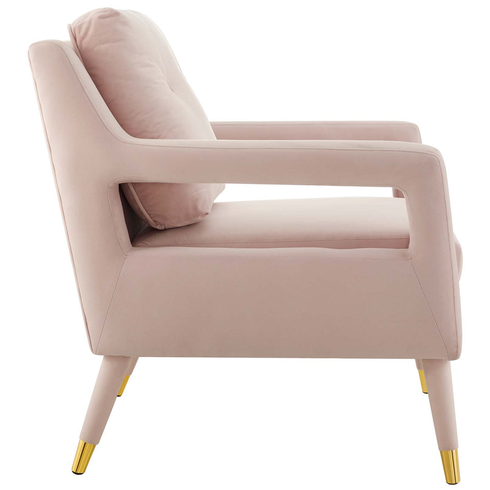 Premise Accent Lounge Performance Velvet Armchair.