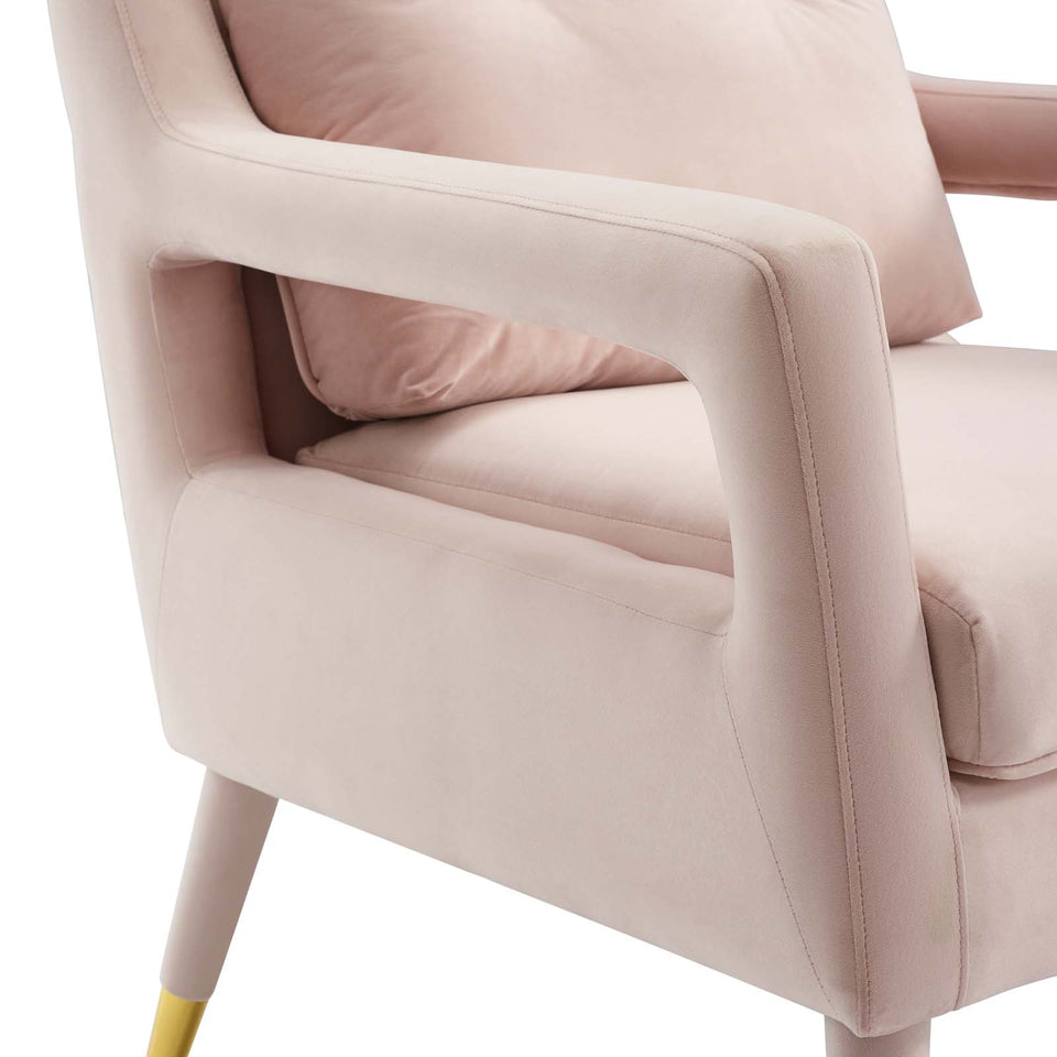 Premise Accent Lounge Performance Velvet Armchair.