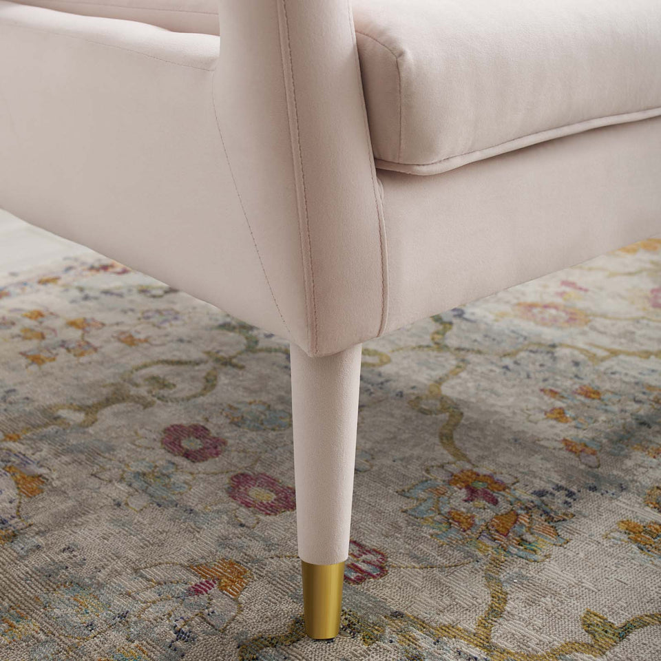 Premise Accent Lounge Performance Velvet Armchair.