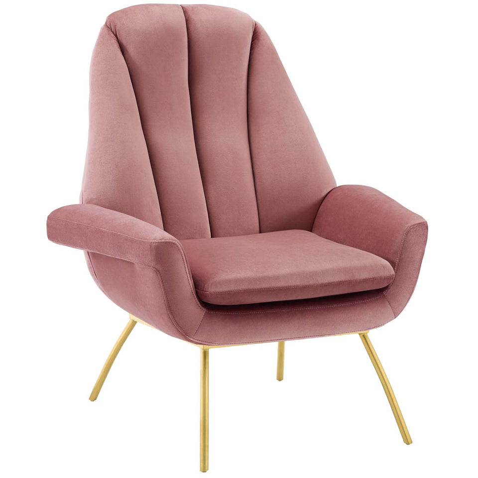 Summit Accent Performance Velvet Armchair.
