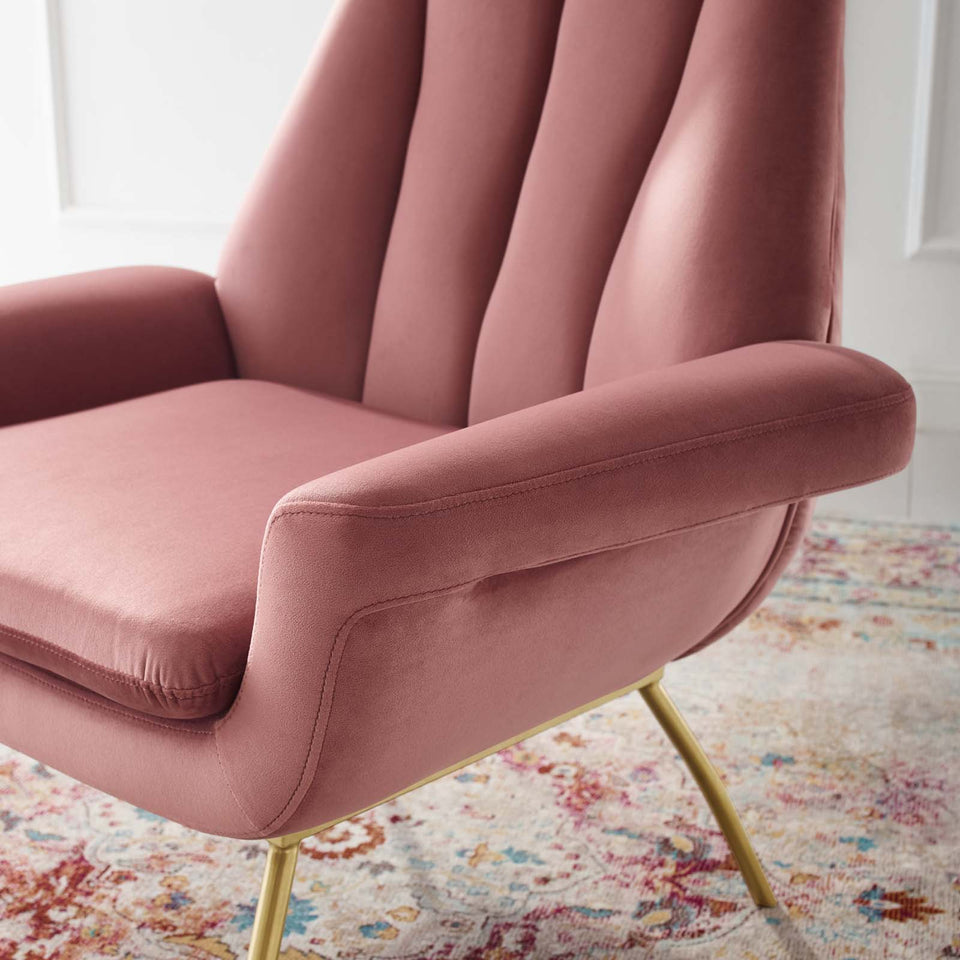 Summit Accent Performance Velvet Armchair.