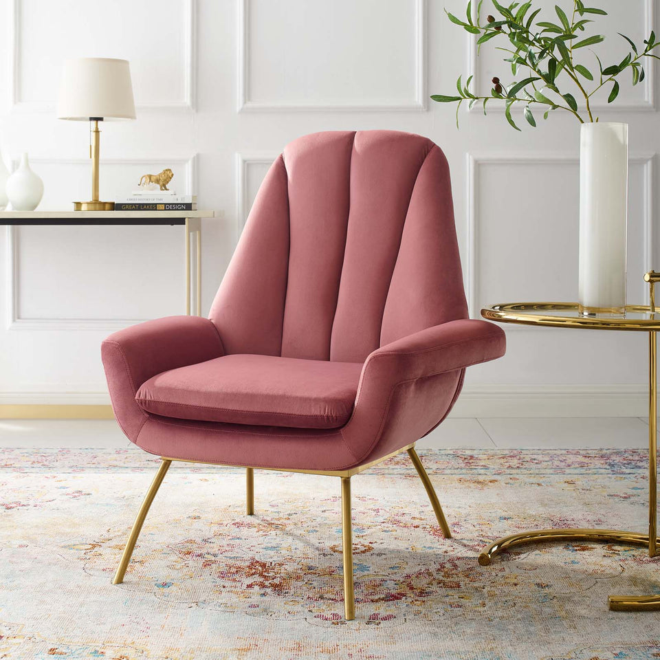 Summit Accent Performance Velvet Armchair.