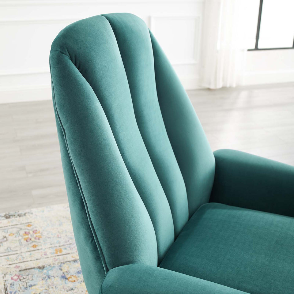 Summit Accent Performance Velvet Armchair.