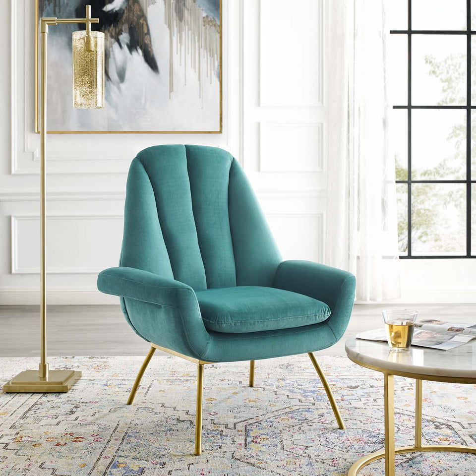 Summit Accent Performance Velvet Armchair.