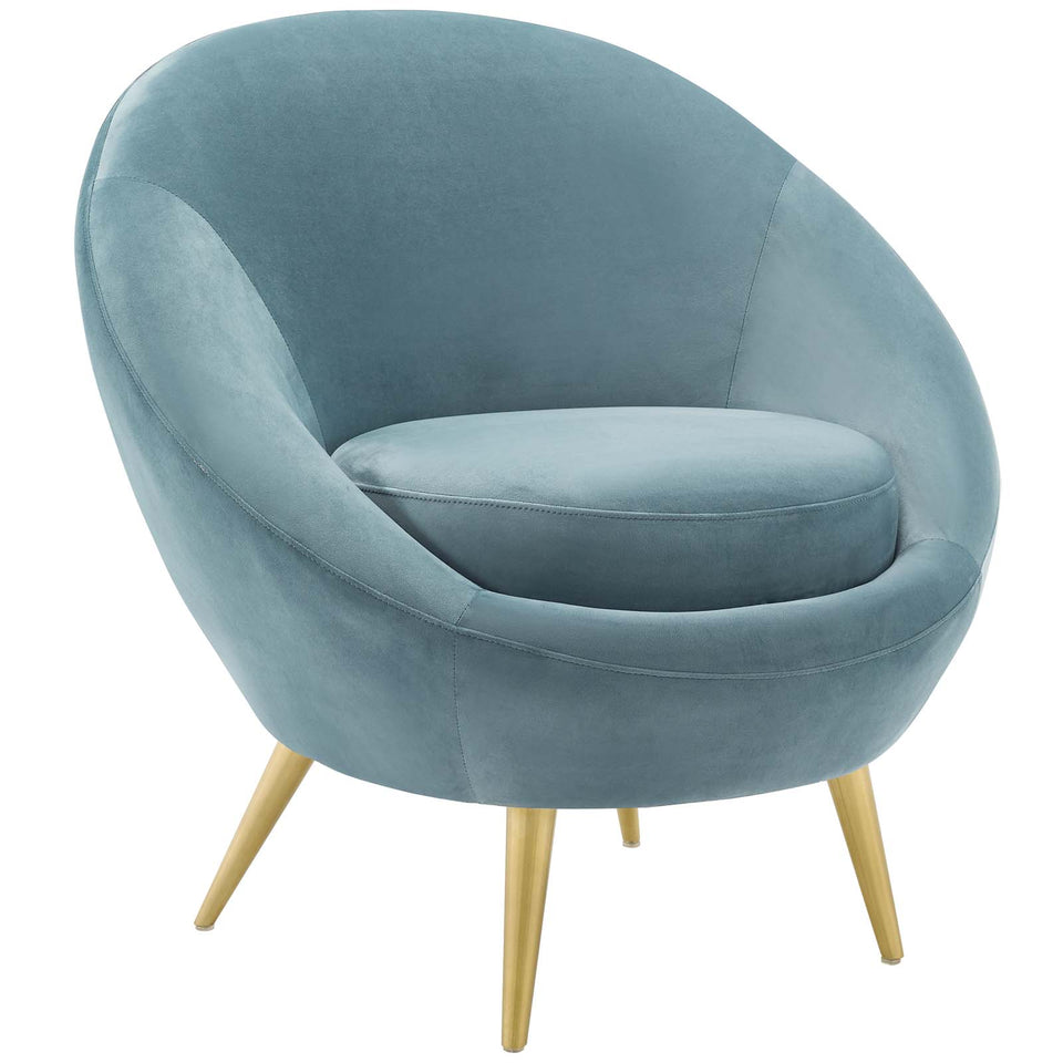 Circuit Performance Velvet Accent Chair.