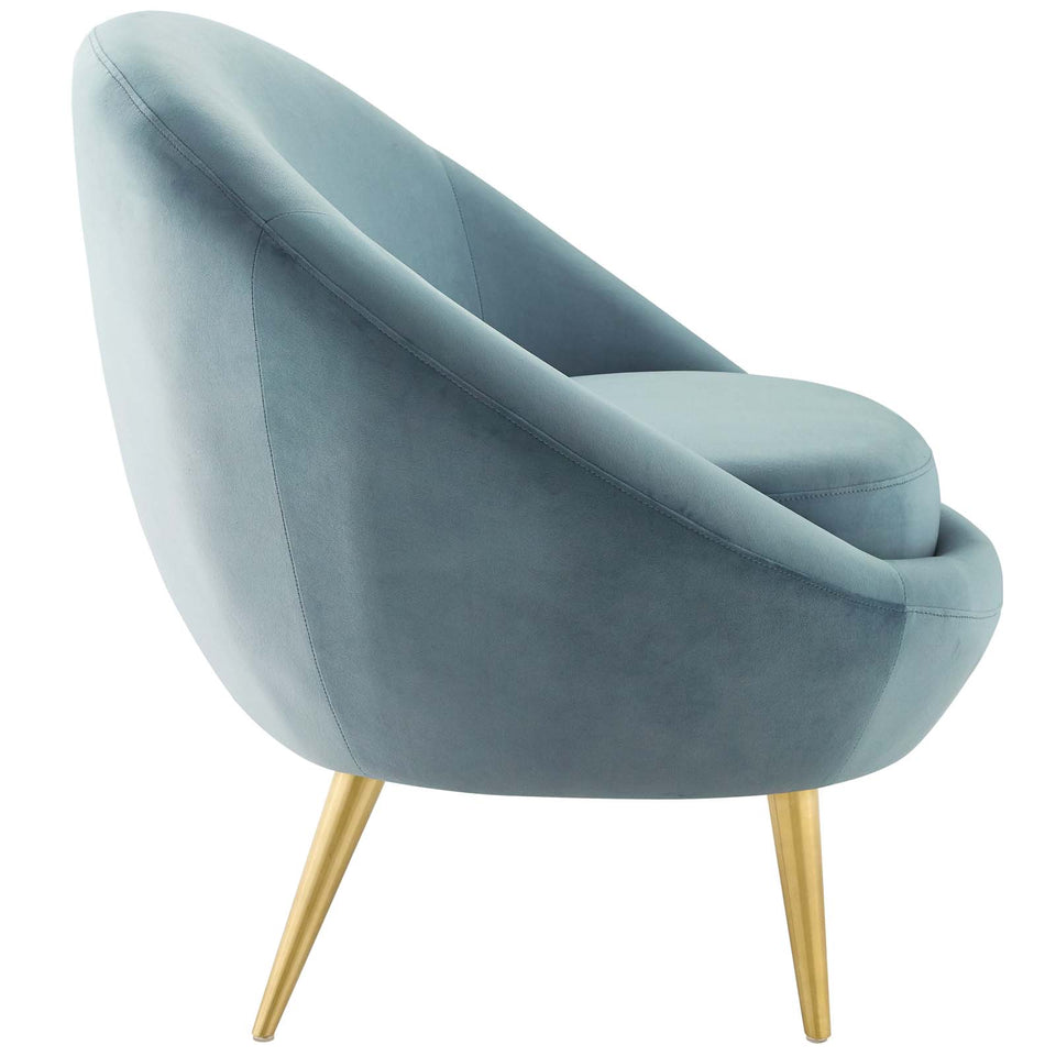 Circuit Performance Velvet Accent Chair.
