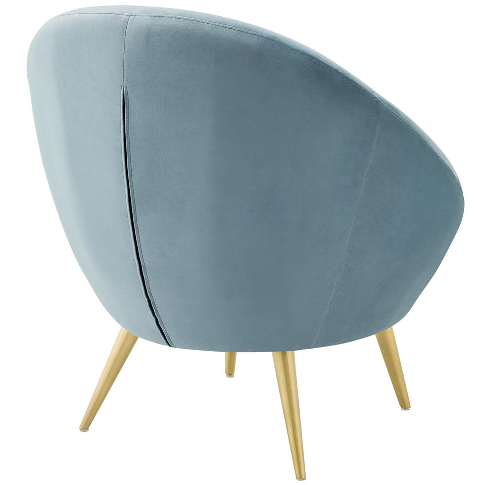 Circuit Performance Velvet Accent Chair.