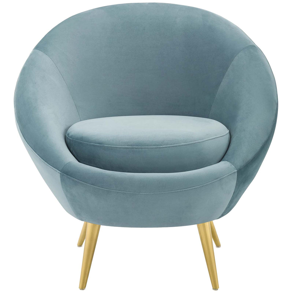 Circuit Performance Velvet Accent Chair.
