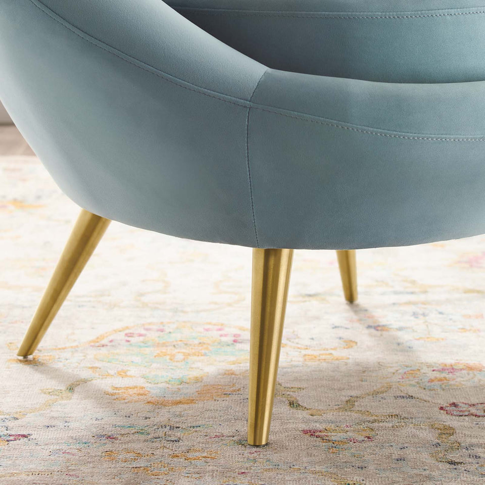 Circuit Performance Velvet Accent Chair.