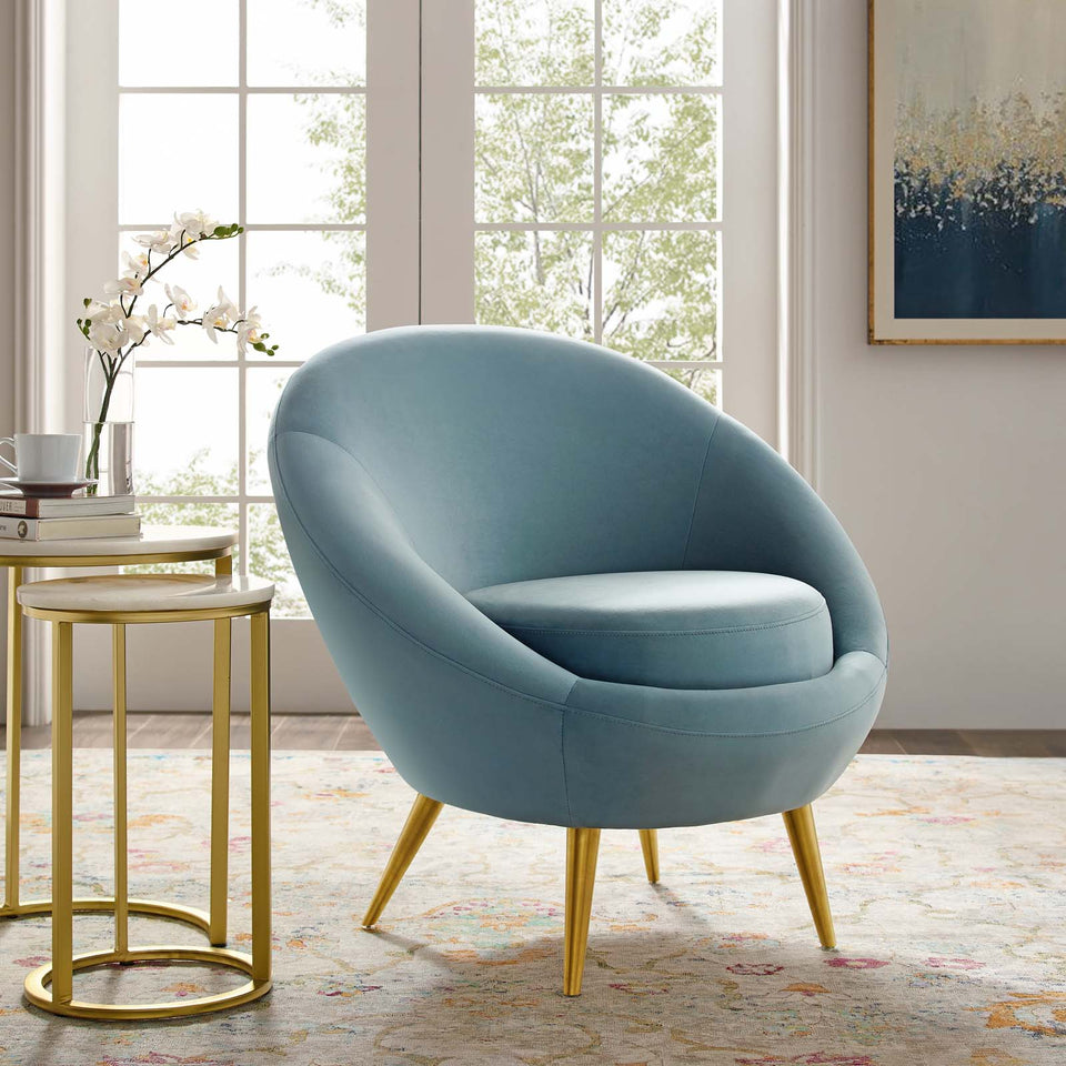Circuit Performance Velvet Accent Chair.