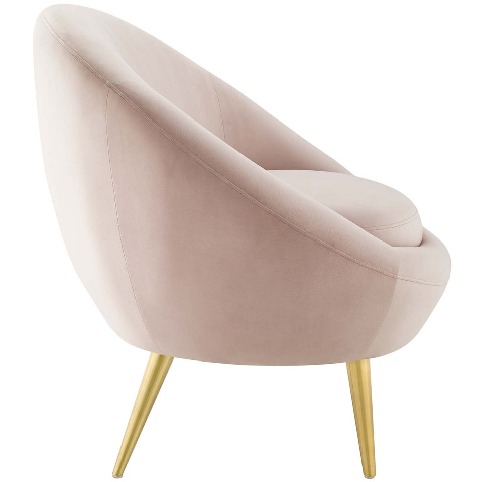 Circuit Performance Velvet Accent Chair.