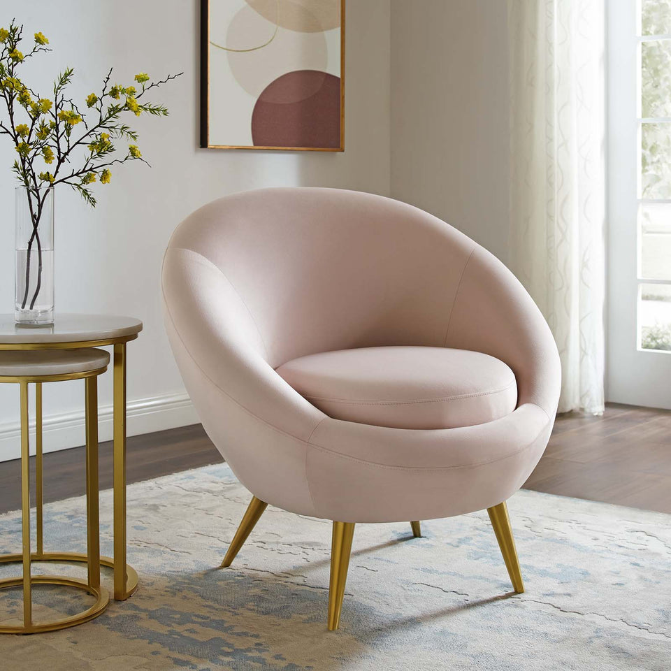 Circuit Performance Velvet Accent Chair.