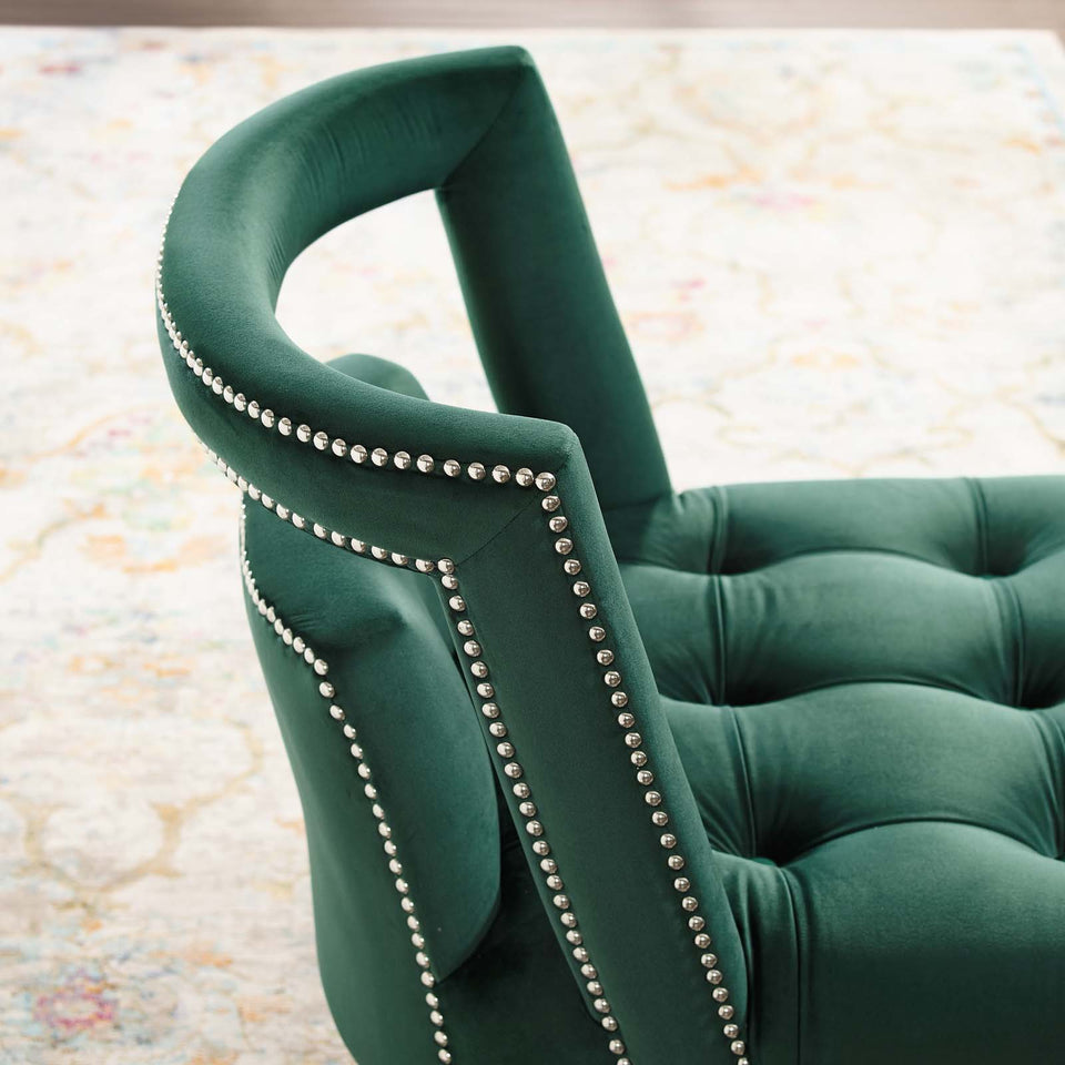 Honor Accent Lounge Performance Velvet Armchair.