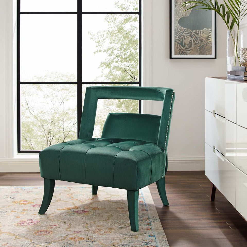 Honor Accent Lounge Performance Velvet Armchair.