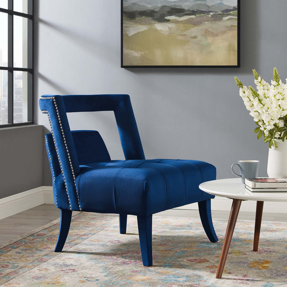 Honor Accent Lounge Performance Velvet Armchair.
