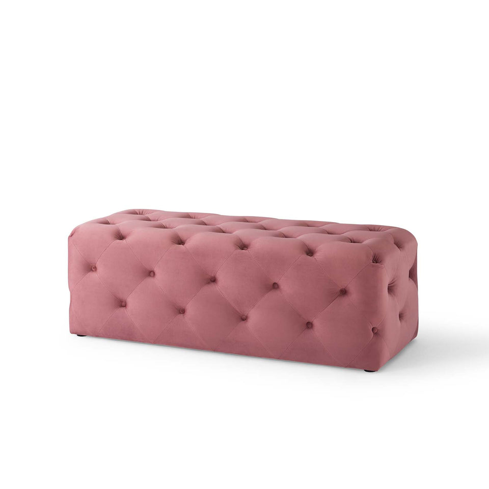 Anthem 48" Tufted Button Entryway Performance Velvet Bench.