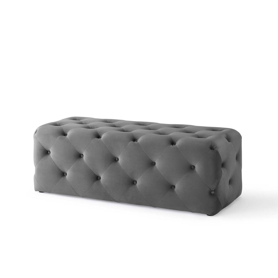 Anthem 48" Tufted Button Entryway Performance Velvet Bench.