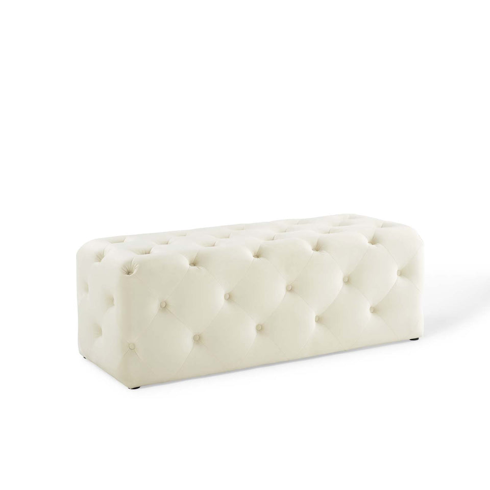 Anthem 48" Tufted Button Entryway Performance Velvet Bench.