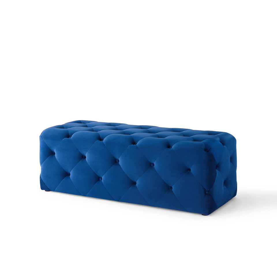 Anthem 48" Tufted Button Entryway Performance Velvet Bench.