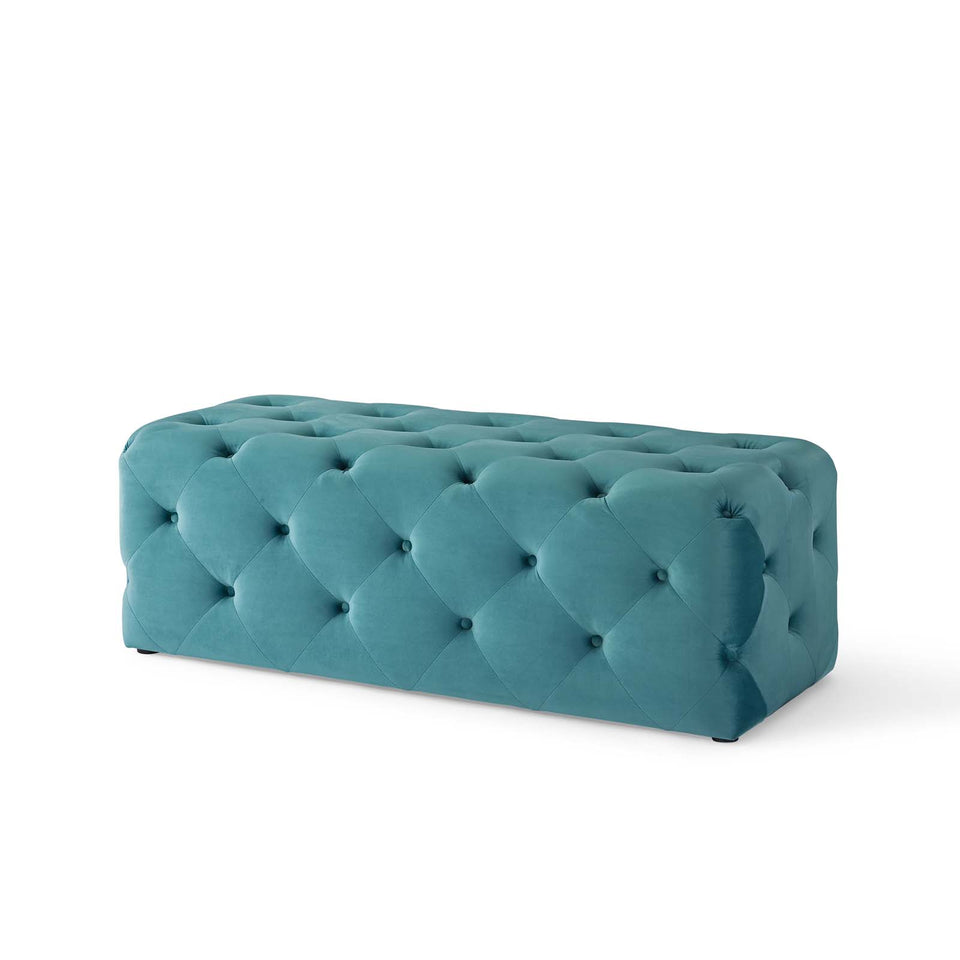 Anthem 48" Tufted Button Entryway Performance Velvet Bench.