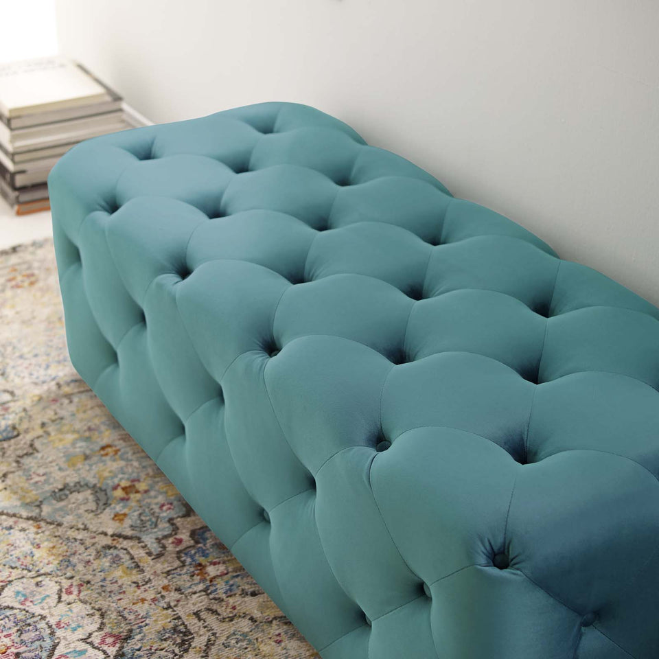 Anthem 48" Tufted Button Entryway Performance Velvet Bench.