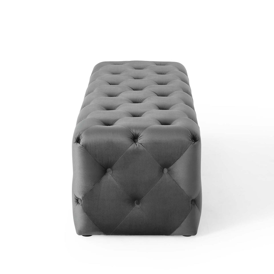 Anthem 60" Tufted Button Entryway Performance Velvet Bench.