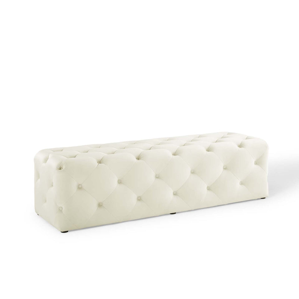 Anthem 60" Tufted Button Entryway Performance Velvet Bench.