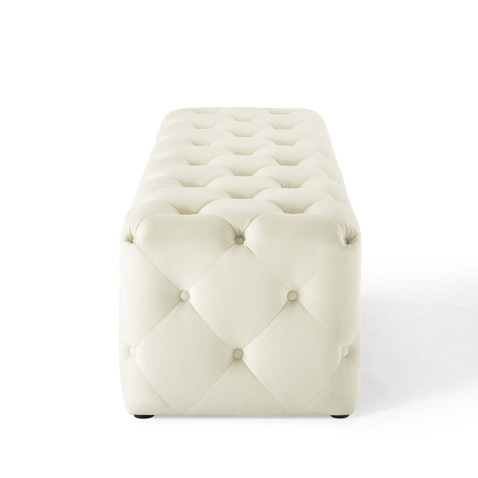 Anthem 60" Tufted Button Entryway Performance Velvet Bench.