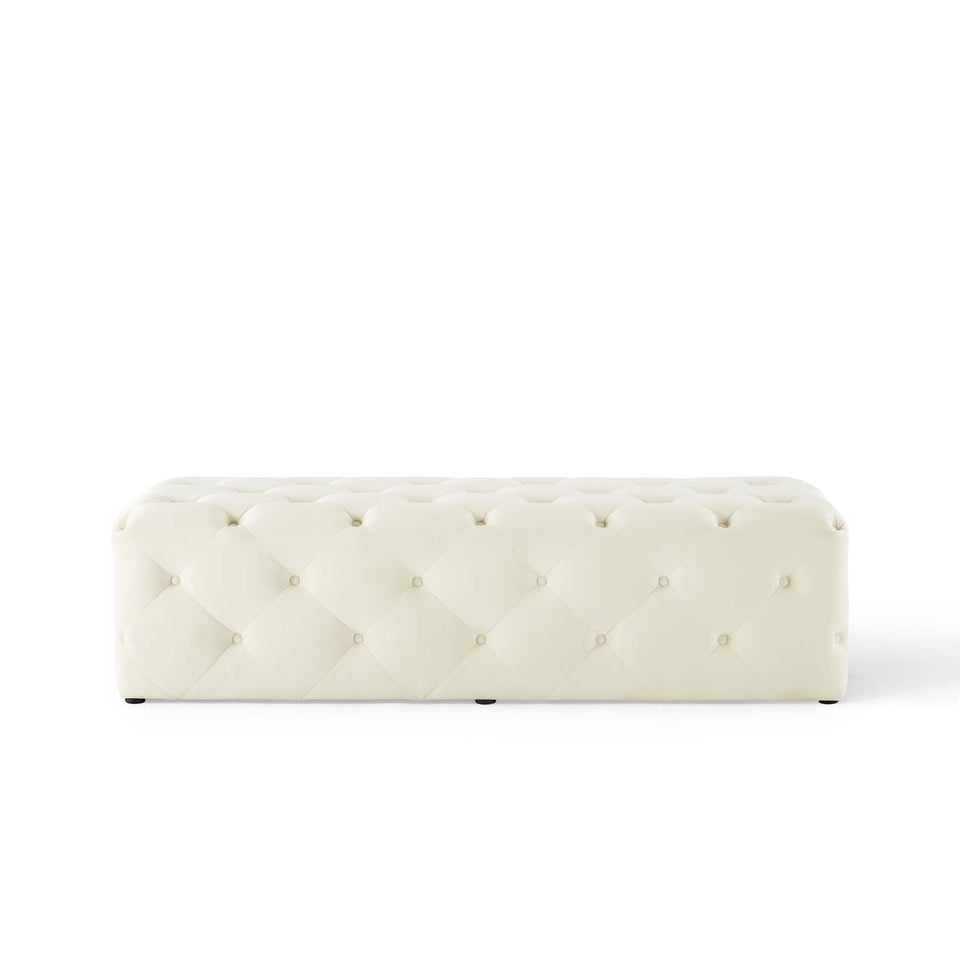 Anthem 60" Tufted Button Entryway Performance Velvet Bench.