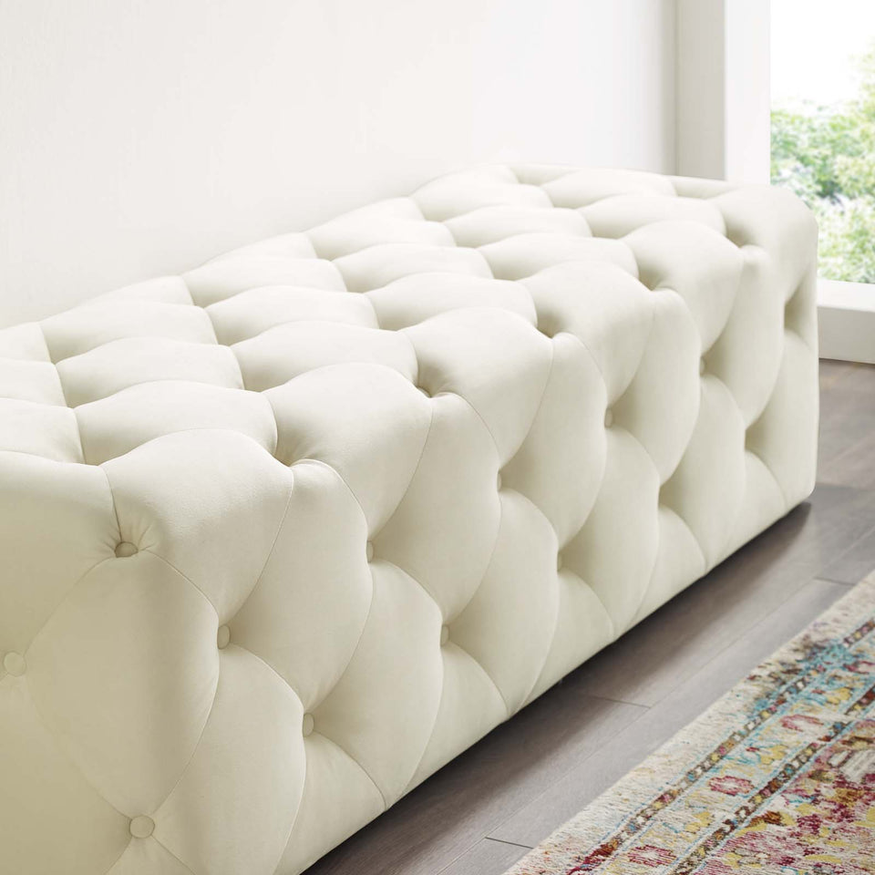 Anthem 60" Tufted Button Entryway Performance Velvet Bench.