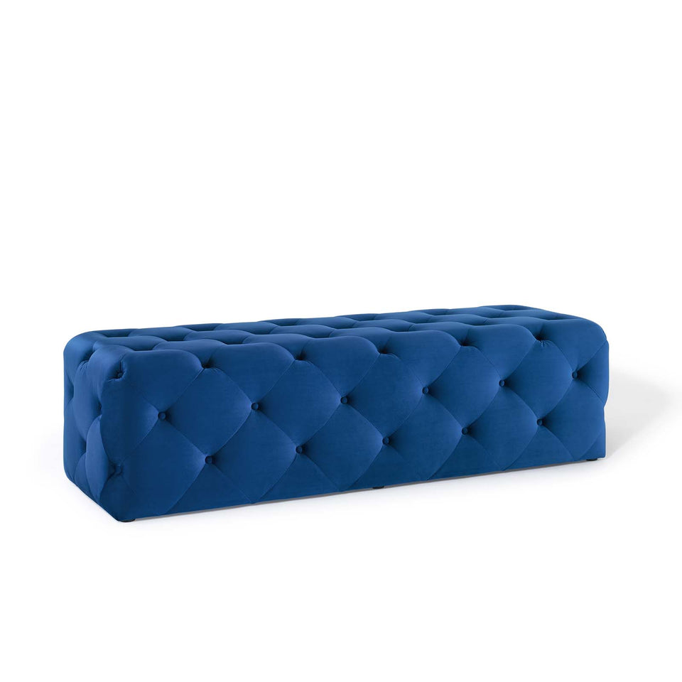 Anthem 60" Tufted Button Entryway Performance Velvet Bench.