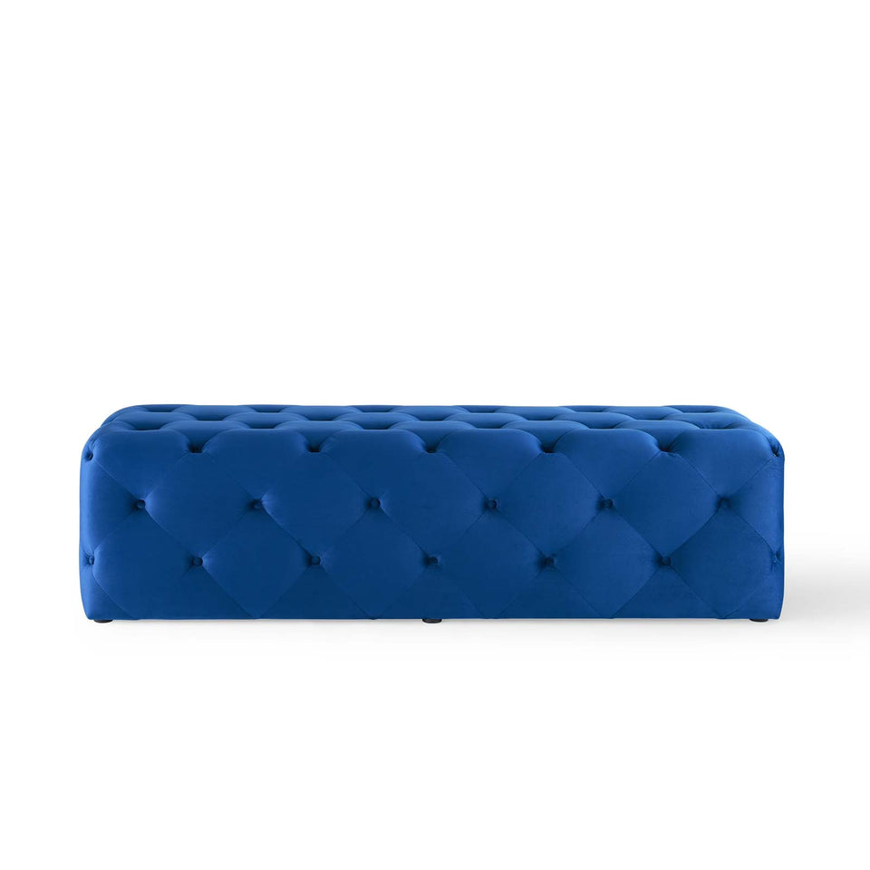 Anthem 60" Tufted Button Entryway Performance Velvet Bench.